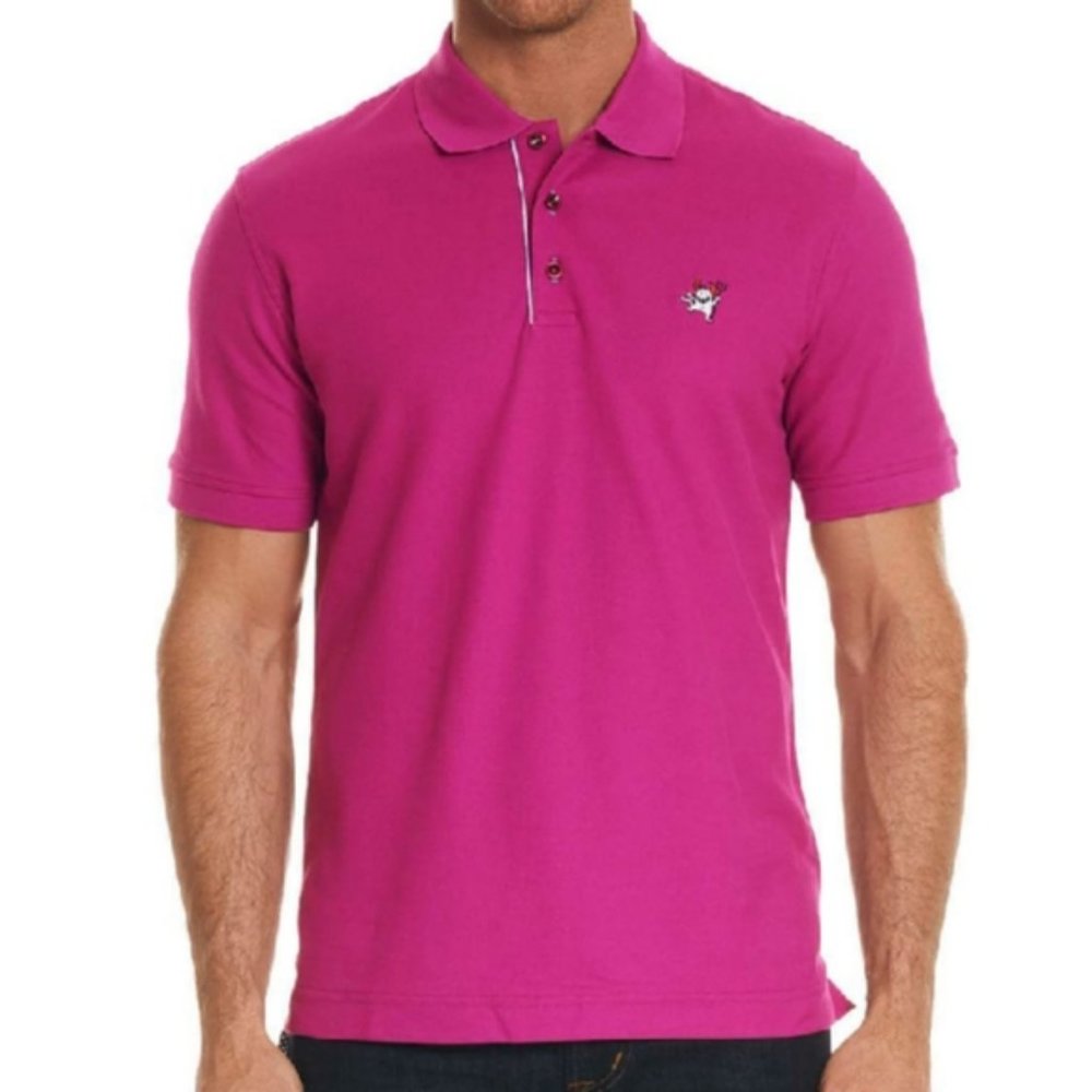 Robert Graham Devil Polo Shirt Pink | Large